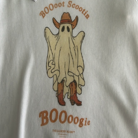 The Laundry Room Boot Scootin BOOoogie ghost tank size medium NWT - Picture 3 of 6